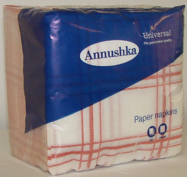 Салфетки бумажные  Аннушка 100 шт.